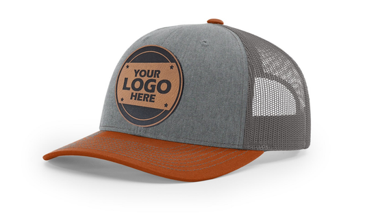 Custom Leatherette Patch Richardson 112 Snapback Hat