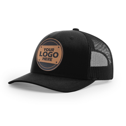 Custom Leatherette Patch Richardson 112 Snapback Hat