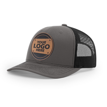 Custom Leatherette Patch Richardson 112 Snapback Hat